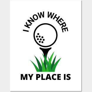 Golf Course Golfer Fun Funny Golfing Posters and Art